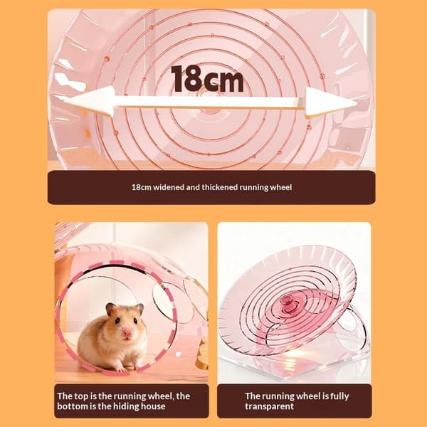 Hamster Flying Disc Løpehjul Stropp Unngåelse Hus Hamster A4