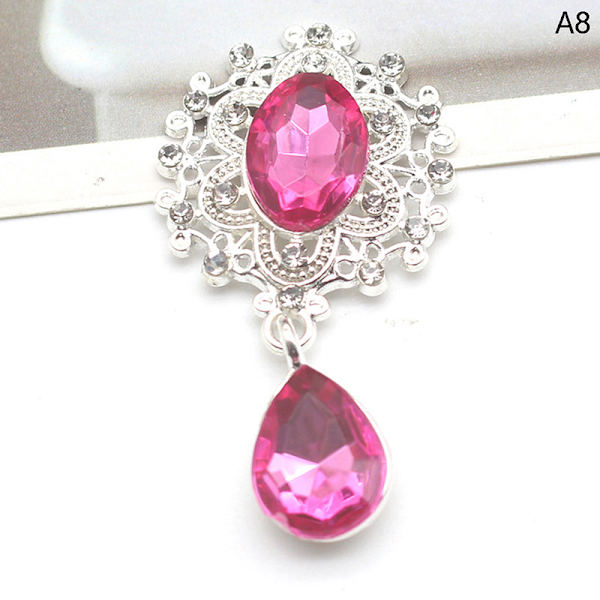 Kiiltävä rintakoru 45*25mm Crystal Asusteet Muoti Upea ke A8