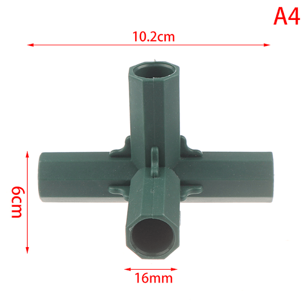 16MM PVC-koppling Stabilt stöd Tunga växthusram Bui A4