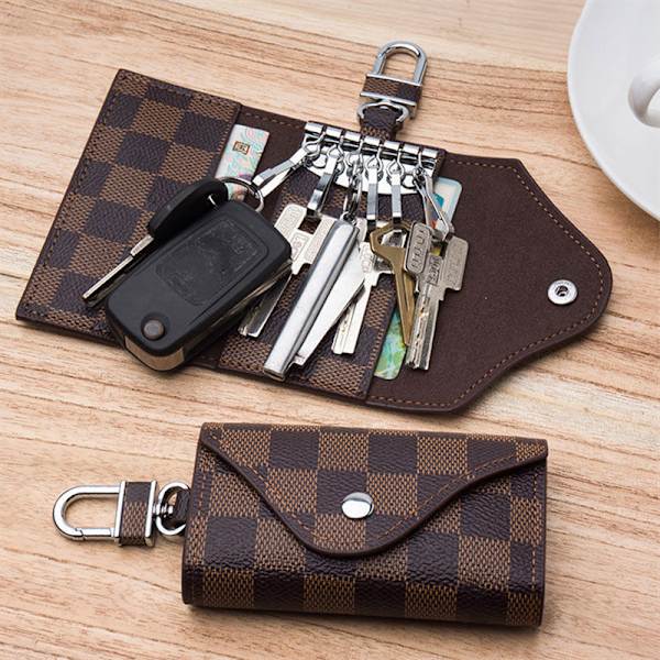 Nyckelringar Plånbok Täckt Hasp Modenycklar Plånböcker Organizer Hol A4