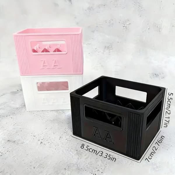 1 stk 3D-printet AAA/AA batterioppbevaringsboks 30/20 rom P A6