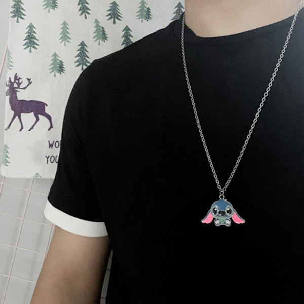 Tecknat halsband Lilo & Stitch Mode metallhalsband Anime Chara 1#