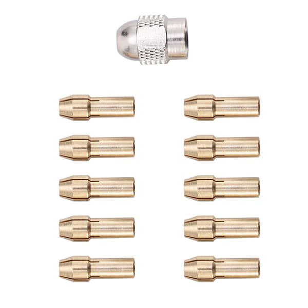 10/11 stk Mini borespændepatron 0,5-3,2 mm Diameter 4,8 mm skaft C (11pcs)