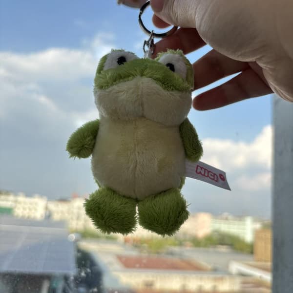 Sarjakuva e Vihreä Pieni Sammakko Pehmolelu Riipus e Eläin Pehmolelu 1pcs