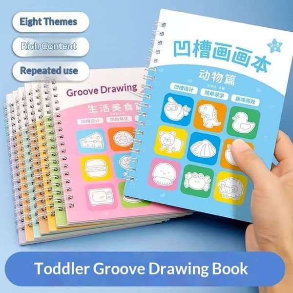 Groove Book Strokes Kalligrafian harjoitusgraffitikirja Basic Pa A2