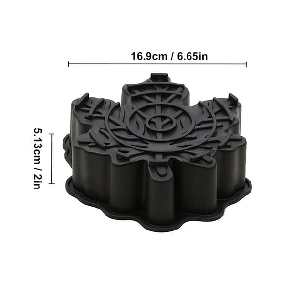 3D Lönnlöv Mousse Tårta Silikonform Lövformad Choklad S White