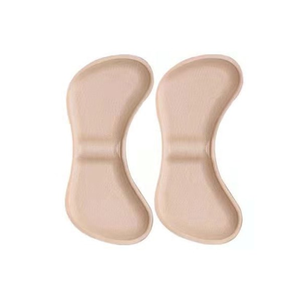 2-Pack Pohjallinen Patches Heel Pad Tennarit Säädettävä koko Relief beige