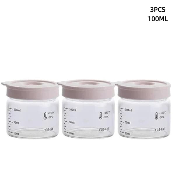 Pudding Glasbægre Mini Glas Dessertbægre Med Låg Lækagesikre 100ML 3pcs
