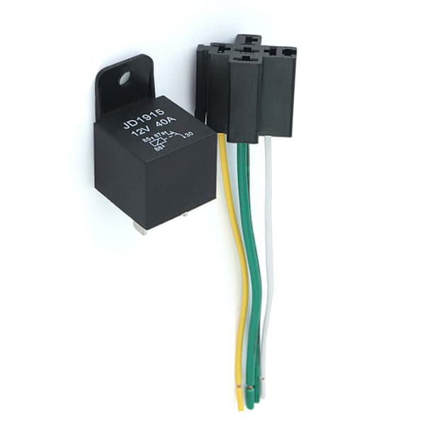 12V 12Volt 40A Auto Automotive Relay Socket 40 Relä & ledningar with Socket
