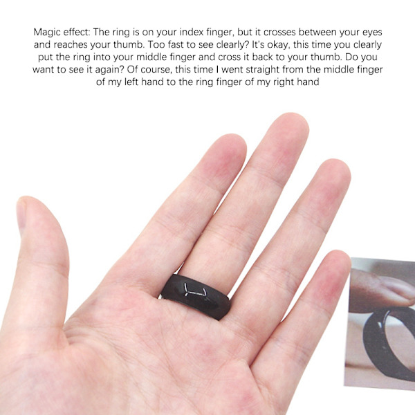 Magic Ring Sulje Shot Magic Props Sormuksen siirto Hyppäät Magic Par
