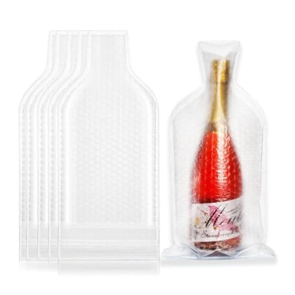 Vinflaskskydd Bubbelpåsar läckagesäkra perfekta