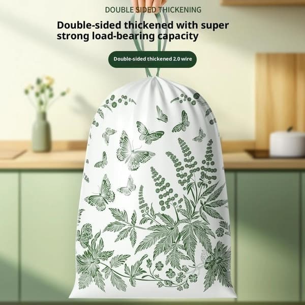 10/50 stk. søppelposer med snøring og burotsduft, ekstra tykke A2 10pcs