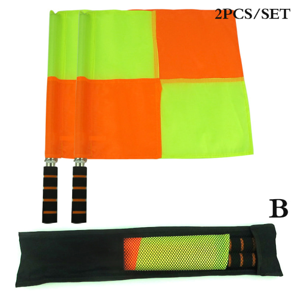 2 stk/sæt World Soccer Referee Flag Fair Play Sport Match Footba B