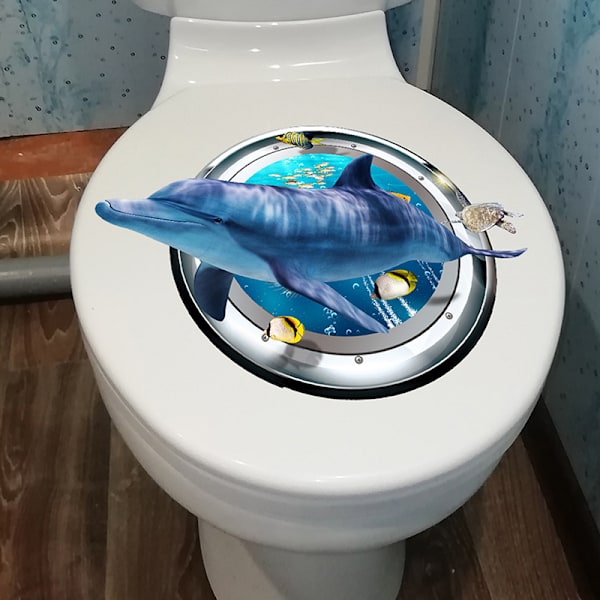 Sea Life Sea Turtle WC-kannen tarra Ikkuna seinä tarra Etusivu A2