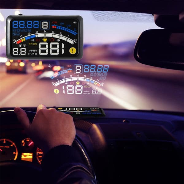 Universal F4 Head Up Display HUD ODB2 Auto Speedometer for bil