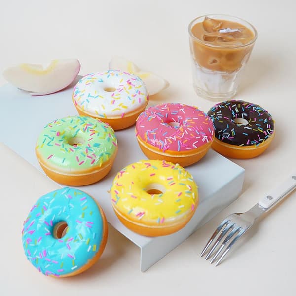 Simulert Donut Fidget-leketøy Kake Dekompresjonsleketøy Green