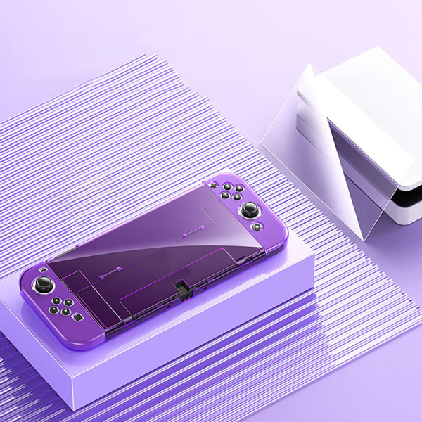 Case , joka on yhteensopiva Nintendo Switch OLEDin kanssa Purple