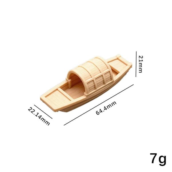 Miniatyr Hjem Lekende Fiskebåt Ornamenter Simulering Skip M B