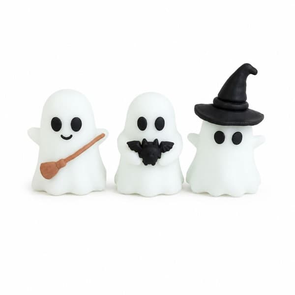 1/3 kpl Halloween valaiseva miniaavepatsas, hehkuu pimeässä A2