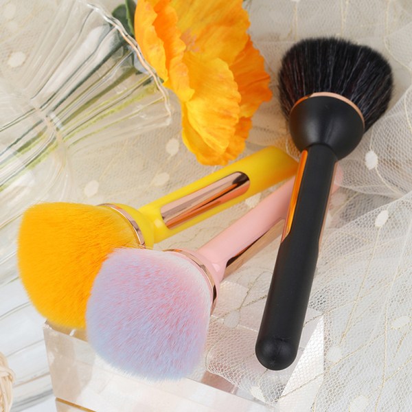 1 STK Nail Dust Cleaning Brush Big Head for Manikyr Blush Powder Pink