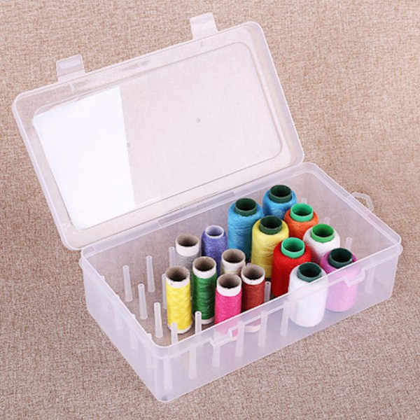 42 Axis Sytråd Box Transparent Wire Opbevaring Organizer