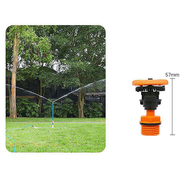 1/2\" Hann-gjenge hagespreder 360° roterende plen Green