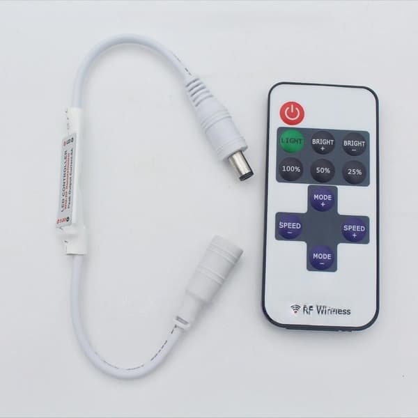 1 sæt 12V 24V RF fjernbetjent LED-controller til LED-strip neonlys