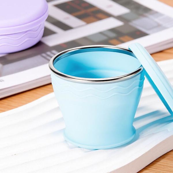 Vikbar silikonmugg Pink