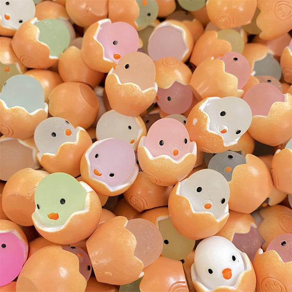 20 stk påskeegg skall kylling mikro landskap dekorasjoner glødende 20PCS