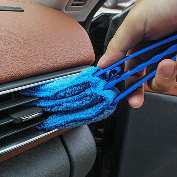 Mikrofiber persiennerenserbørste avtakbar vaskbar klut A8