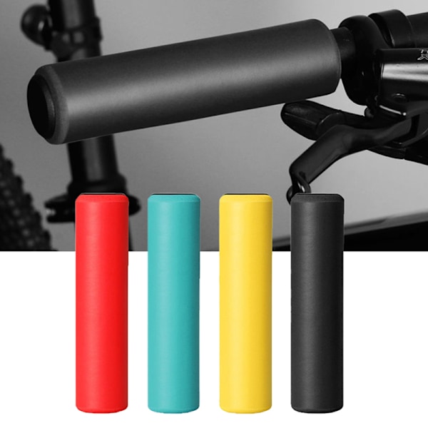 1Par Silikon cykelhandtag utomhus MTB mountainbike Red