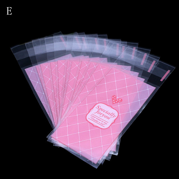100 stk Mini plast kjeks emballasje cupcake wrapper poser opp s C