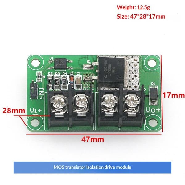 MOS Transistor Isoleringsdrivermodul Optokobler Isoleret FET 10V-50V