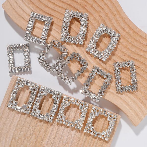 Krystalldekorasjoner Sko Clips Bride Rhinestone Skospenne Sh A6
