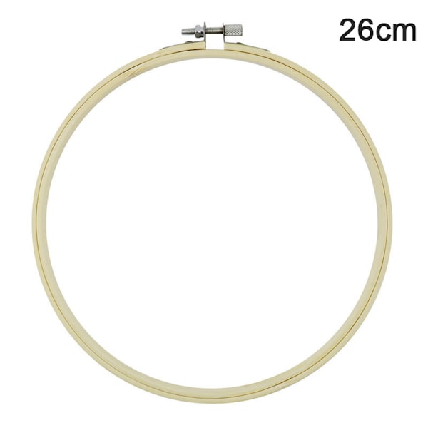Korsstygnsram i bambu, broderiram, gör-det-själv, hantverk, sömnad 26cm