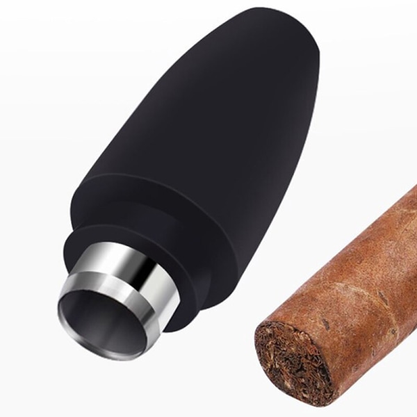 Avainrenkaalla Kumi Kannettava sikarirei'itystarvikkeet Cigar t Black