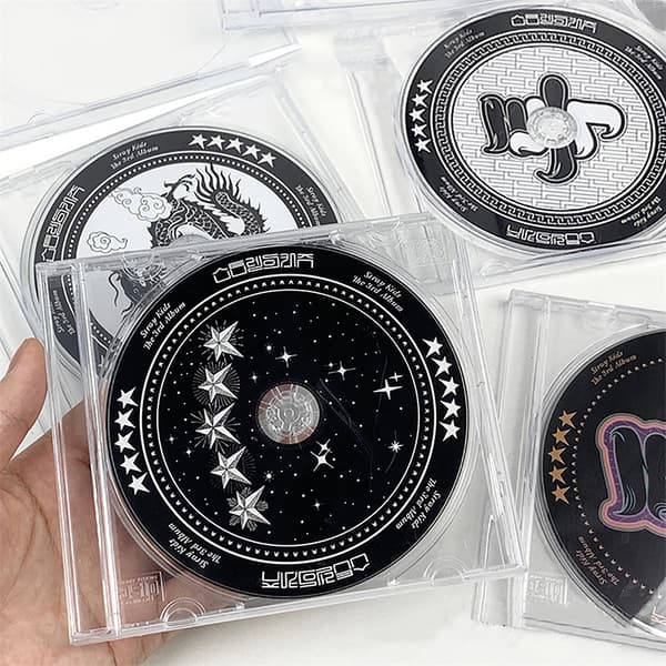 1 stk. Disk CD opbevaringsboks gennemsigtig plast DVD-etui multifunktion Clear