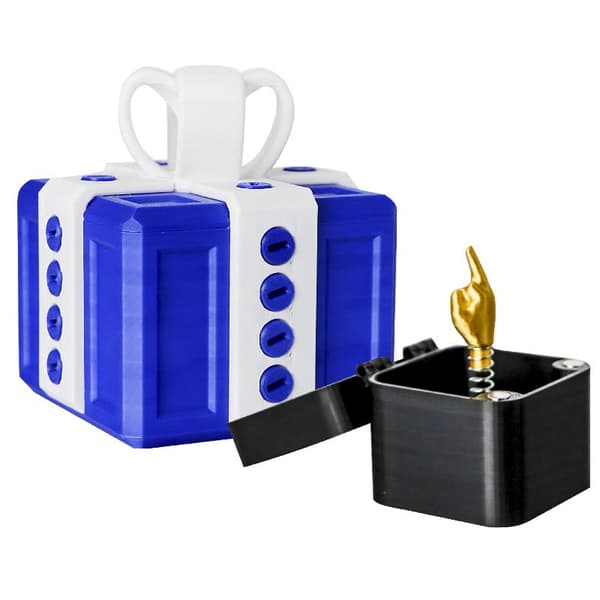 1 sett 3D-printet morsom prankgave langfinger jul voksen A4