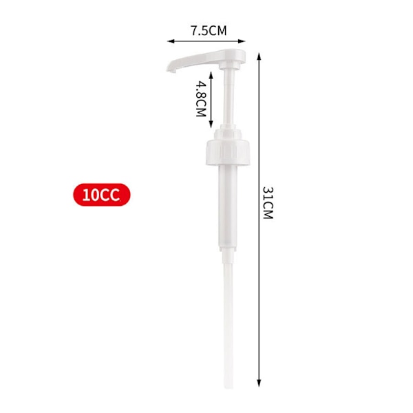 1100ml Kaffesirup Dispenser Multi-Function Honning Sauce Ketchu 10CC