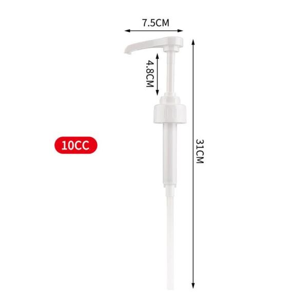 1100ml kaffesirupdispenser Multifunksjons honningsaus Ketchu 10CC