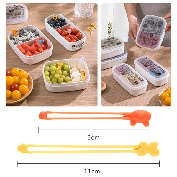 5 st silikonband för barn Lunchbox Bento Bag Slips Wrap Band