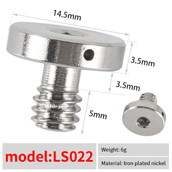 1/4 tums kameraskruv Pan Tilt Quick Release Plate Quick Releas A6