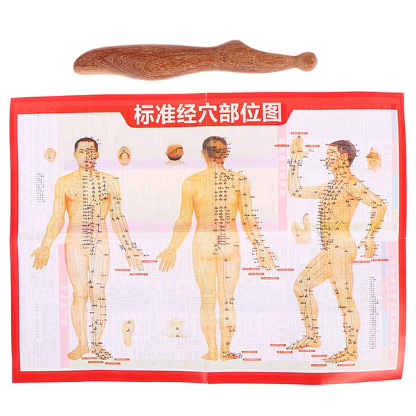 Halsfod Sandeltræ Triggerpunkt Massage Gua Sha Værktøjer Hjem G