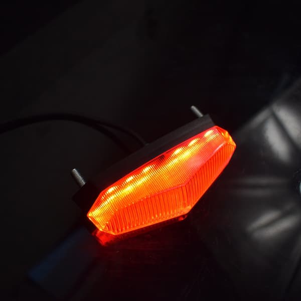 12V-80V Elcykel LED Advarsel Baglygte Til E-scooter Warni
