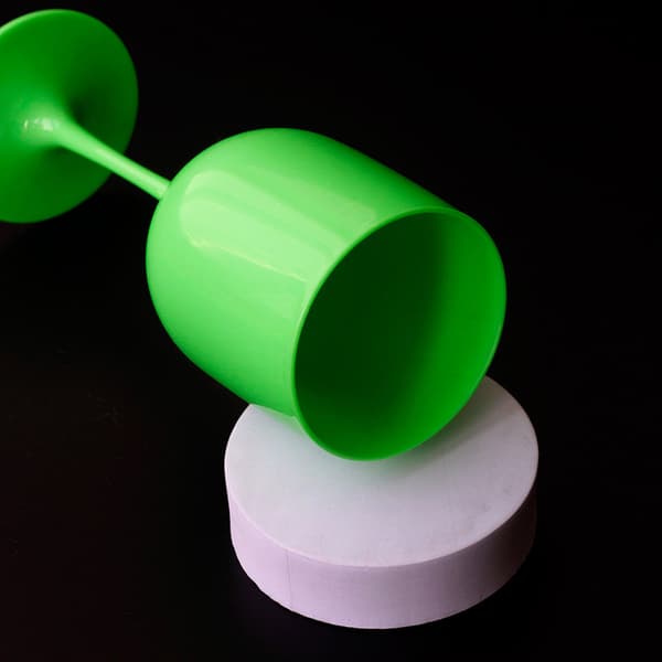 Genanvendelige champagneglas i PP-plast White