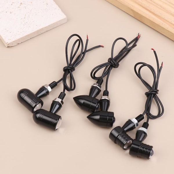 1Par Motorcykel Blinklys Mini LED Kugle Blinker Lys Indikator A2