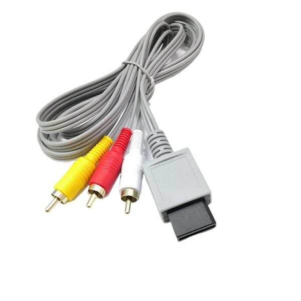 1,8m 3 RCA-kabel för Nintendo Wii-kontrollkonsol o Video AV