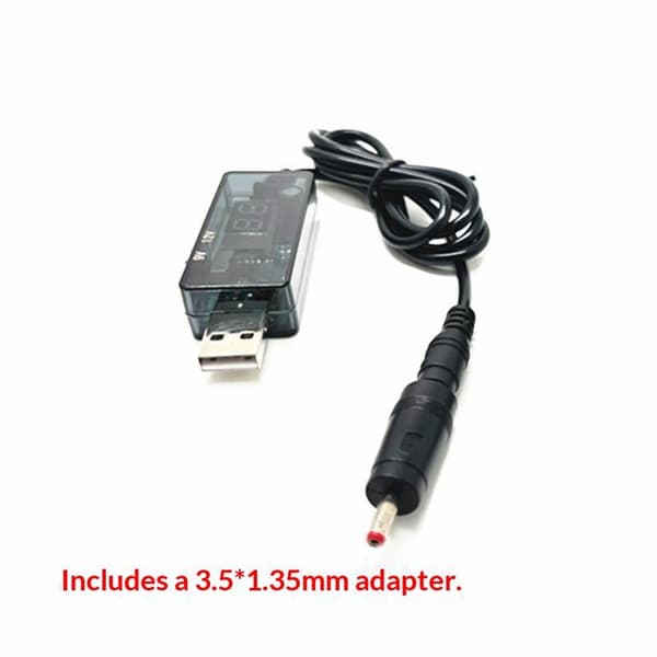 USB Boost Converter DC 5V til 9V 12V Step Up Converter Kabel 3.5