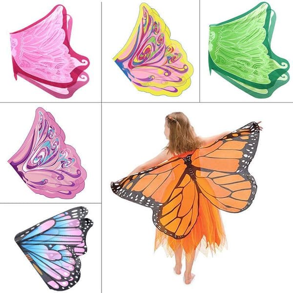 Halloween Barn Sommerfuglkostyme Maske Kappe Barn Sommerfugl A5