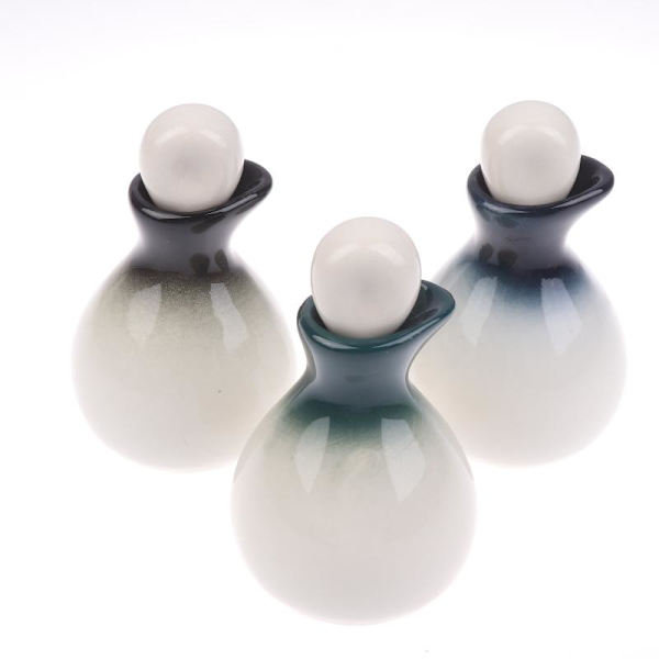 60 ml keramisk doft eterisk oljeflaska aromaterapi tom Black